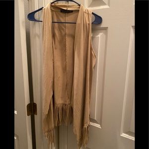 French Laundry Suede Fringe Vest